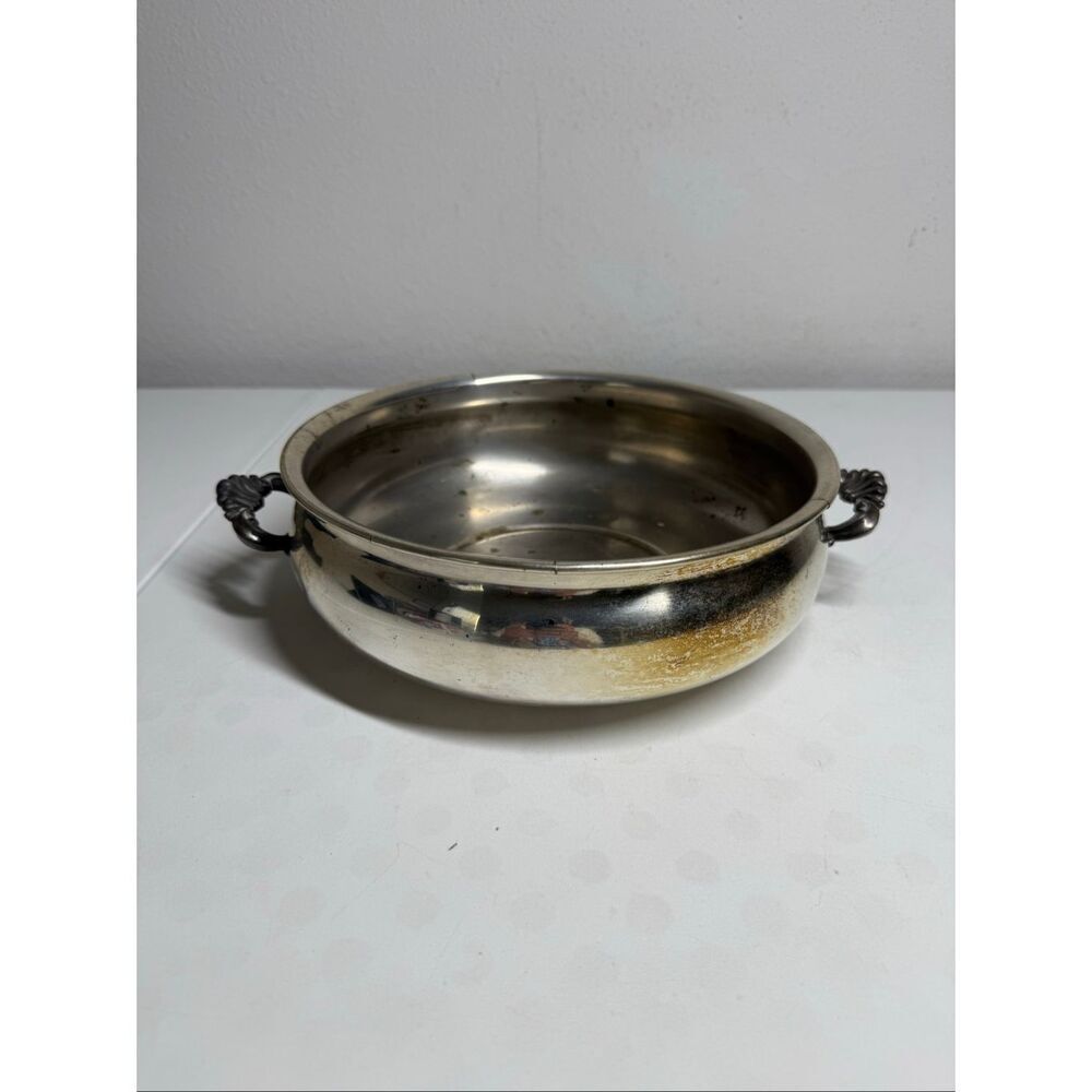 Vintage F.B. Rogers Silver Co Bowl  Silverplate Serving Dish with Handles